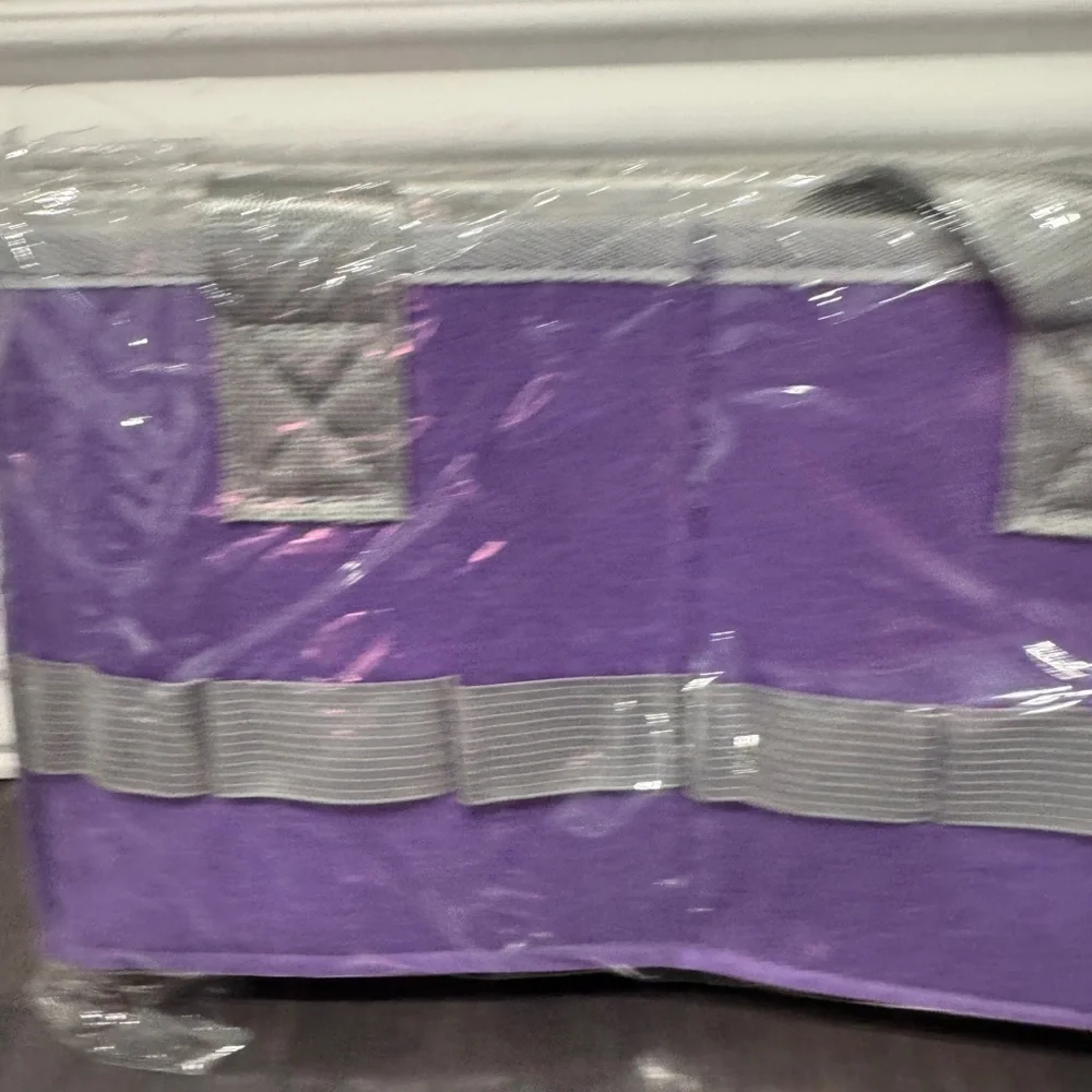 NWT Purple and Gray Tonies Box Carrying To Go Case Toddler Kids Girls